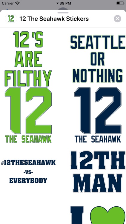 12 The Seahawk Stickers screenshot-0