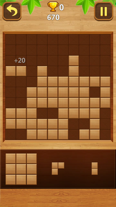 Wood block puzzle : 4 modes screenshot 1