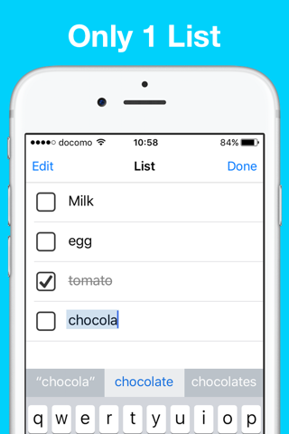 ToDo List - 1 task list - náhled