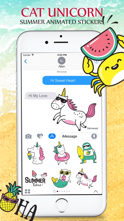 Animated Cat Unicorn Stickers screenshot-4