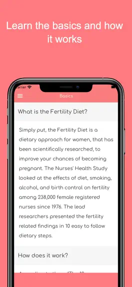 Game screenshot Fertility Diet Guide hack