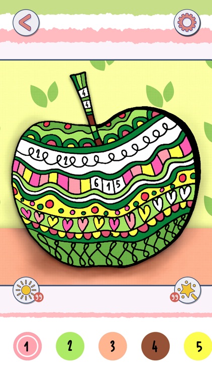 Coloring Book: Fruit Game