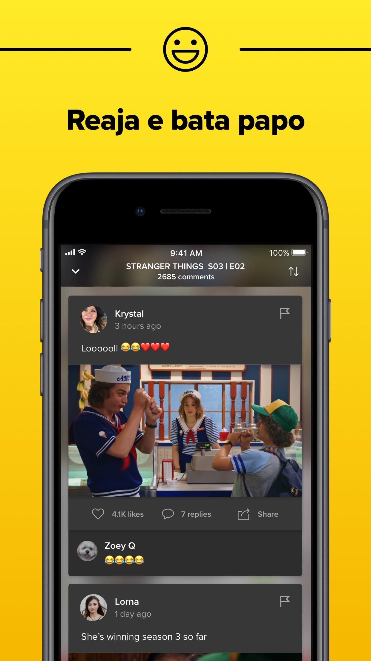 Screenshot do app TV Time: Seguir Séries e filme