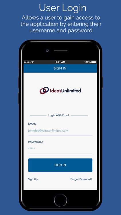 IdeasUnlimited Support App