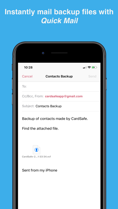 CardSafe - My Contacts Manager screenshot 2