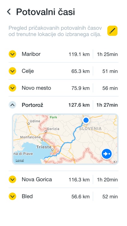 AMZS, prometne informacije screenshot-4