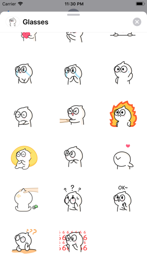 Glasses Baby Animated Stickers(圖5)-速報App