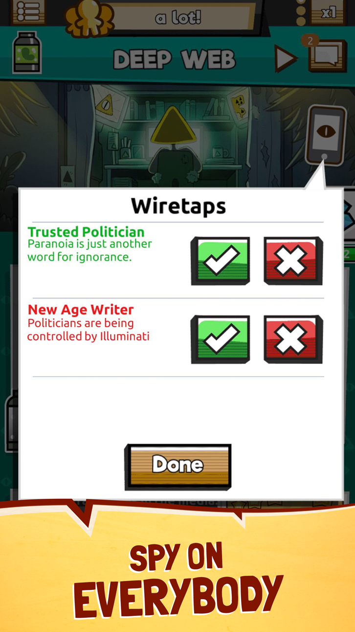 We Are Illuminati: UFO Clicker iOS Mod IPA screenshot 5 - iOS game interface