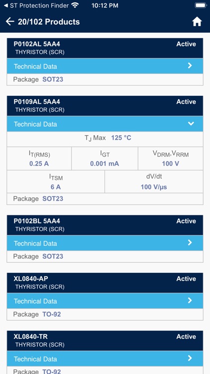 ST Thyristor Finder