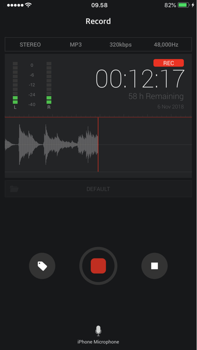 AVR X PRO - Voice Recorder Screenshots