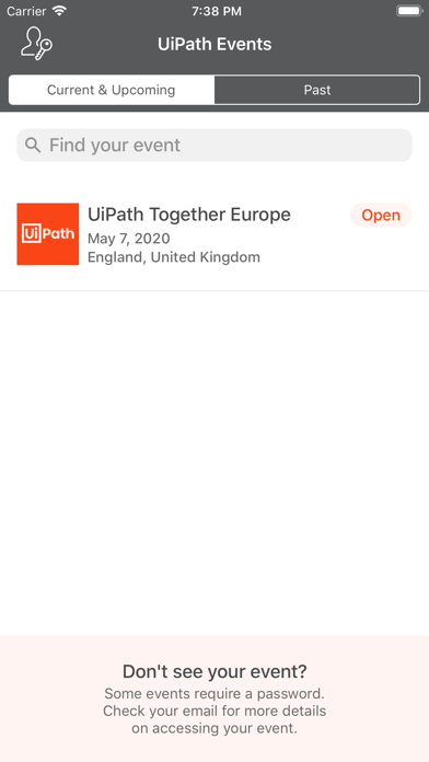 UiPath Events screenshot 2