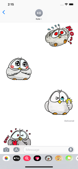 Sticker gray owl(圖3)-速報App