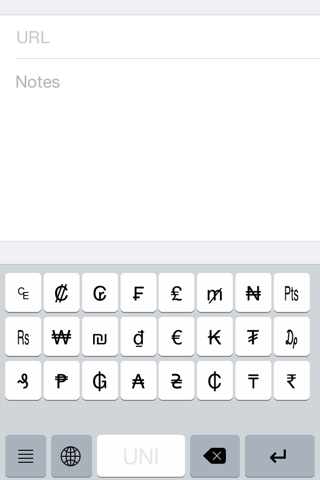 Uni Keyboard - náhled