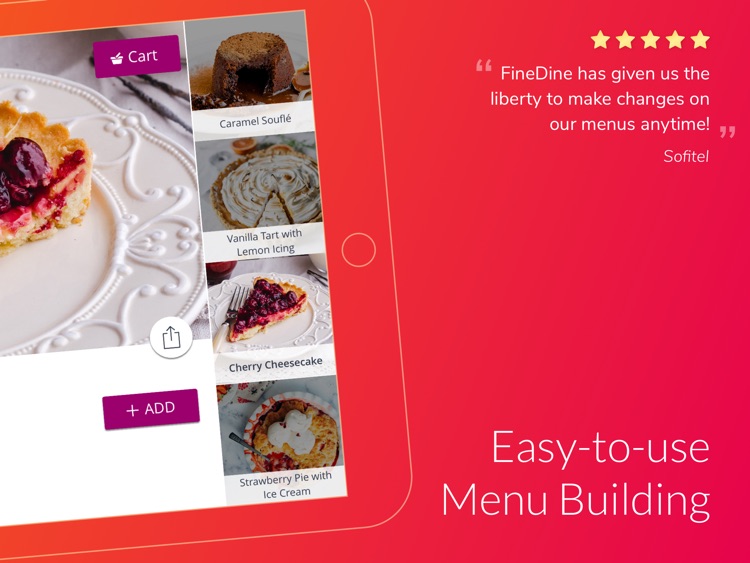 FineDine Tablet Menu App
