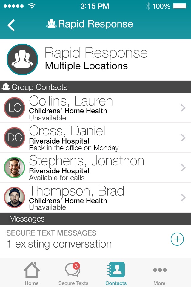 Vocera Secure Texting screenshot 2