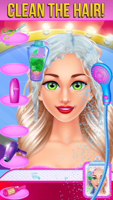 barbie haircut and shampoo games