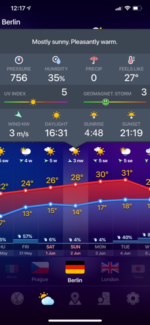 WEATHER NOW - 今天天氣預報14天(圖5)-速報App