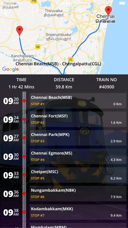 Chennai Suburban Train Timings screenshot-3