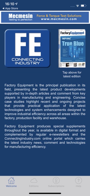 Factory Equipment Magazine