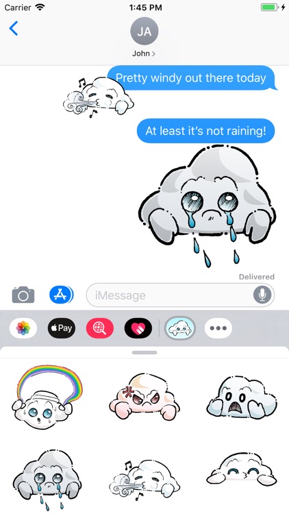 Oliver Cast The Cloud Stickers screenshot-3