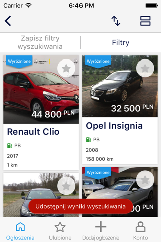 OTOMOTO.pl screenshot 2