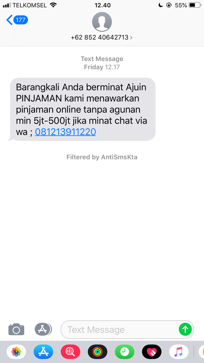 Anti SMS KTA