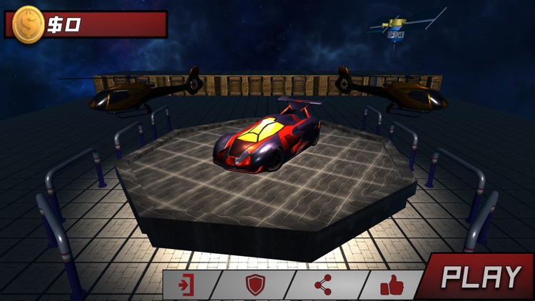 Flying Car Stunt 3D screenshot-3