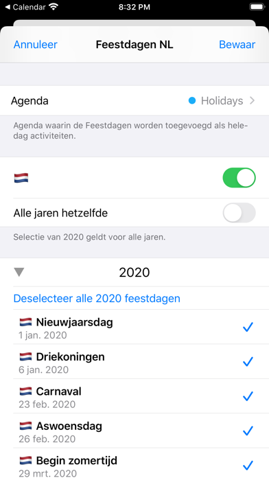 How to cancel & delete Feestdagen Schoolvakanties NL from iphone & ipad 2