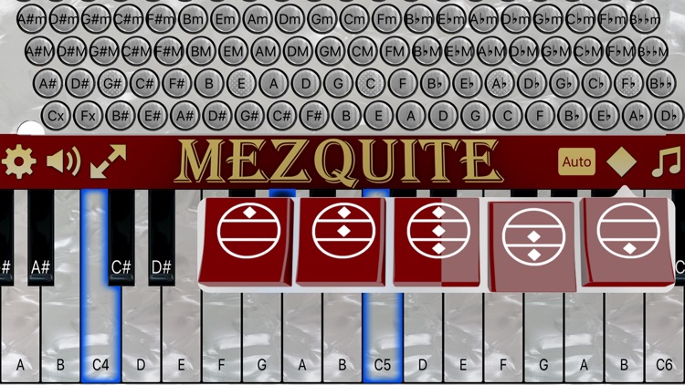 Mezquite Piano Accordion by Victoriano Montemayor