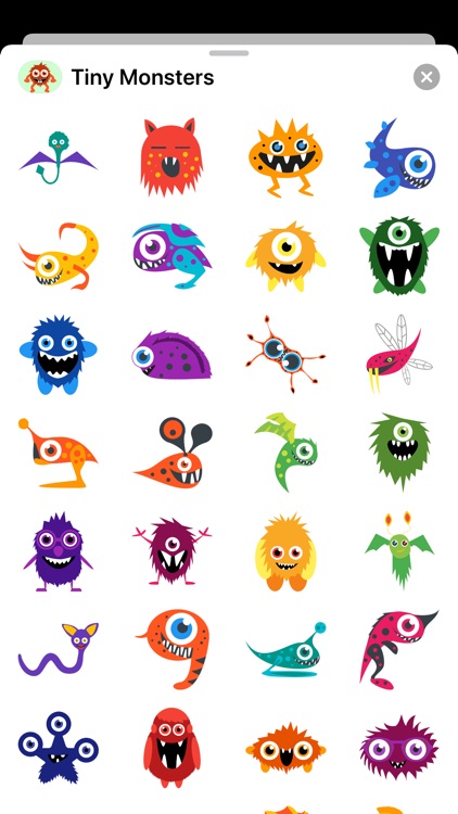 Tiny Monster Creature Stickers
