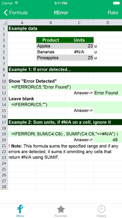 Excel Function Reference