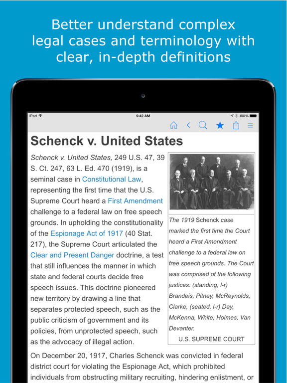 Legal Dictionary - Law Definitions and Thesaurus screenshot