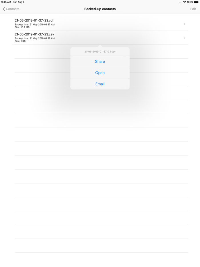 Backup And Manage Contacts