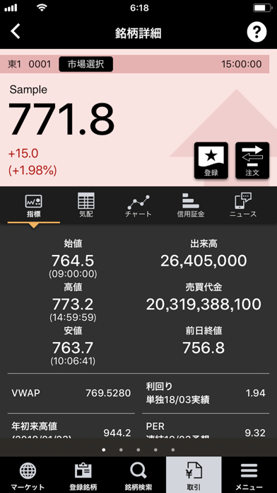 株式取引アプリ - 東海東京証券 - screenshot 2