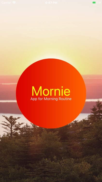 Mornie:App for Morning Routine