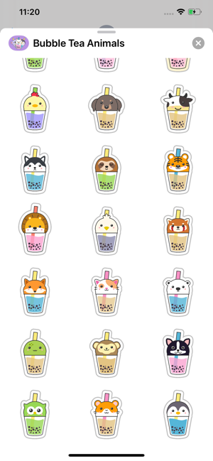 Bubble Tea Animals Stickers(圖3)-速報App