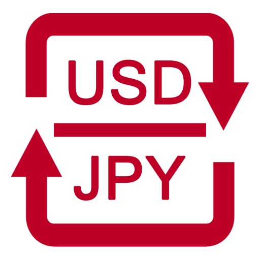 USD and JPY currency converter icon