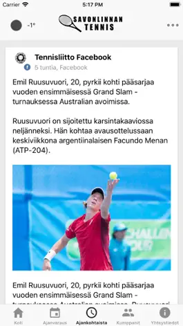 Game screenshot Savonlinnan tennis apk