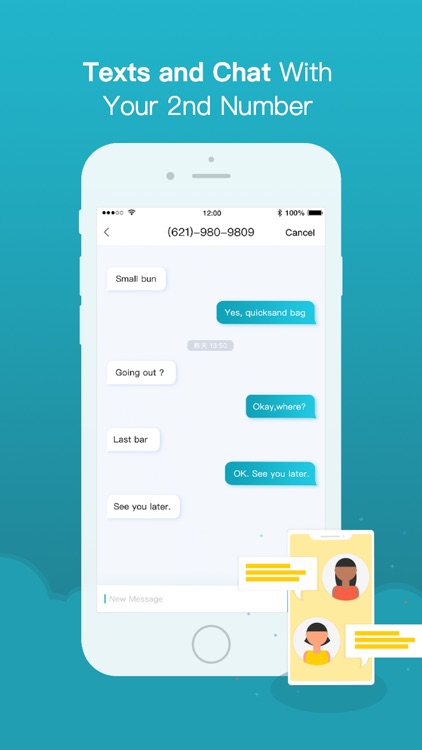 Second number line: Call+Text