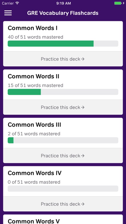 GRE Vocabulary Flashcards