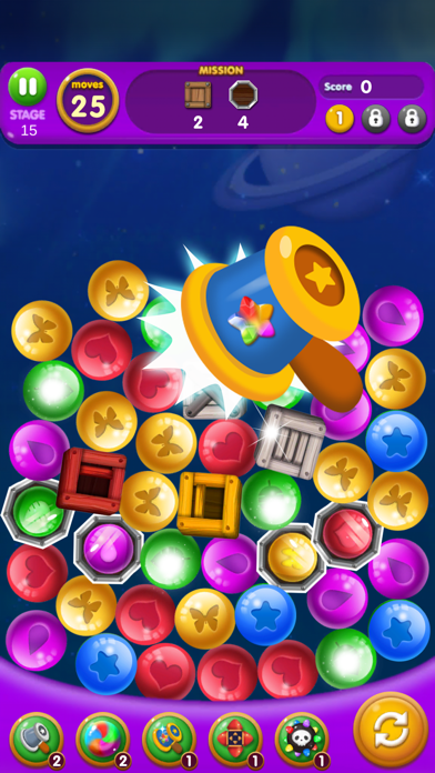 How to cancel & delete Jewel Stars - Link Puzzle Game from iphone & ipad 2