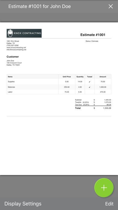 SimplySend Estimates/Invoices screenshot 4