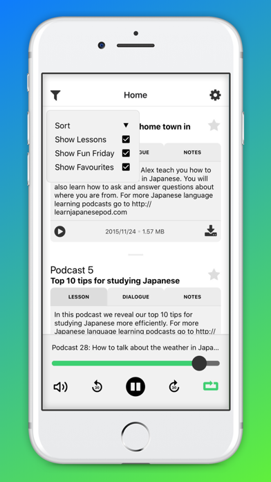 Learn Japanese Pod App screenshot 3