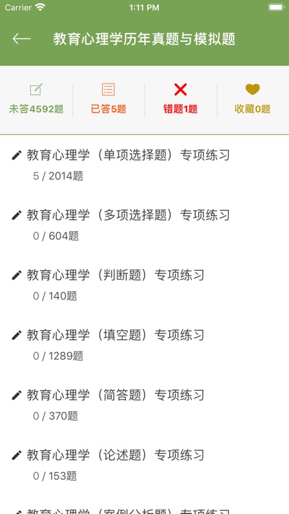 教育心理学同步题库及知识要点专题 screenshot-3