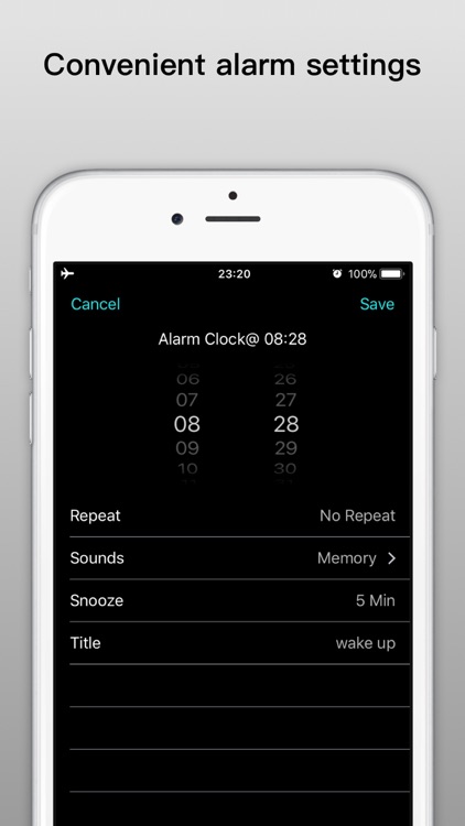 Bedside Clock - music alarms screenshot-4