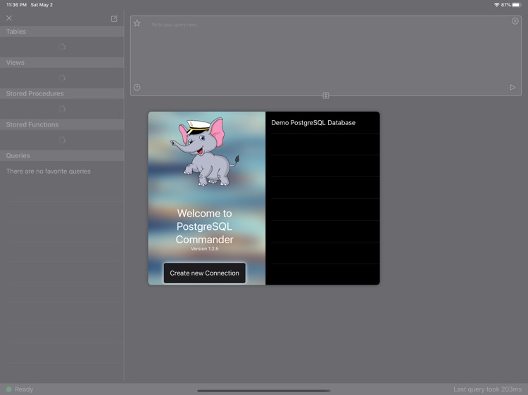 PostgreSQL Commander for iPad screenshot-3