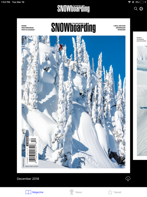 TransWorld Snowboarding Magazine screenshot