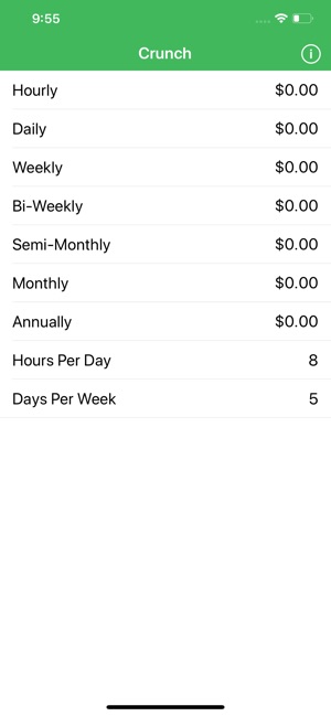 Crunch Salary/Wage Calculator