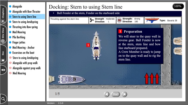 Boat Docking Course - Monohull