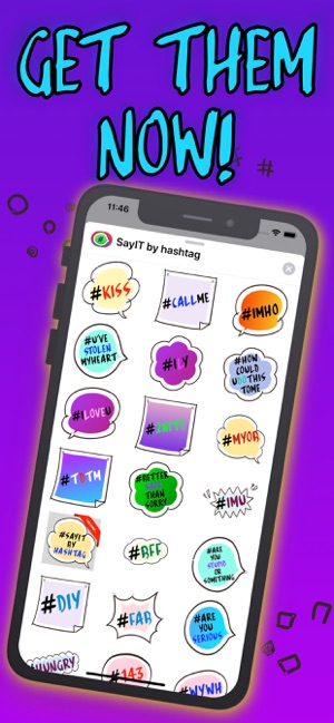 SayIT - funny hashtag stickers(圖4)-速報App